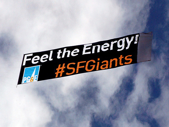 PG&E SFGiants Aerial Billboard