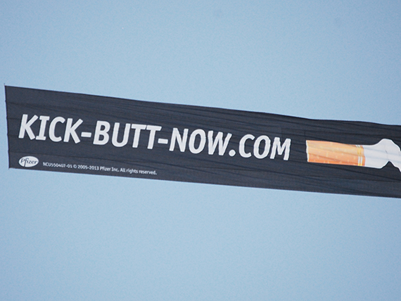 Kick Butt Aerial Billboard