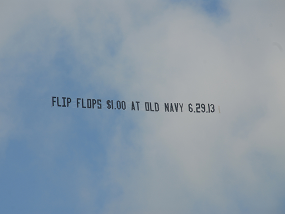 Old Navy Aerial Banner