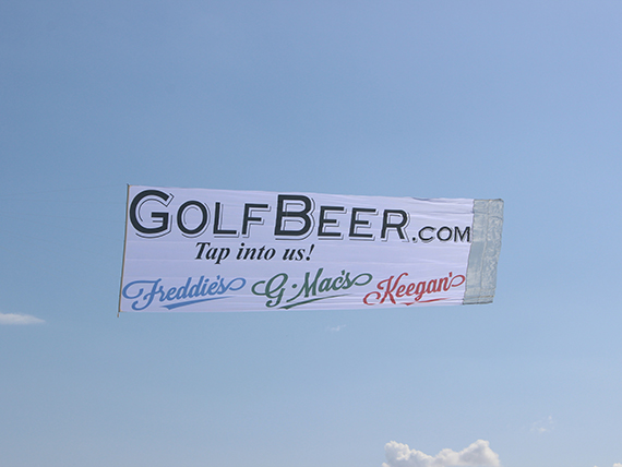 Golf Beer Aerial Billboard