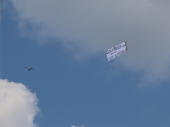 Golf Beer - Aerial Billboard with plane