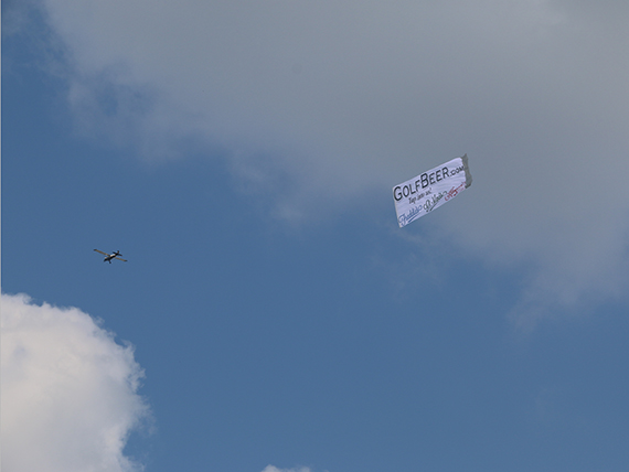 Golf Beer - Aerial Billboard with plane