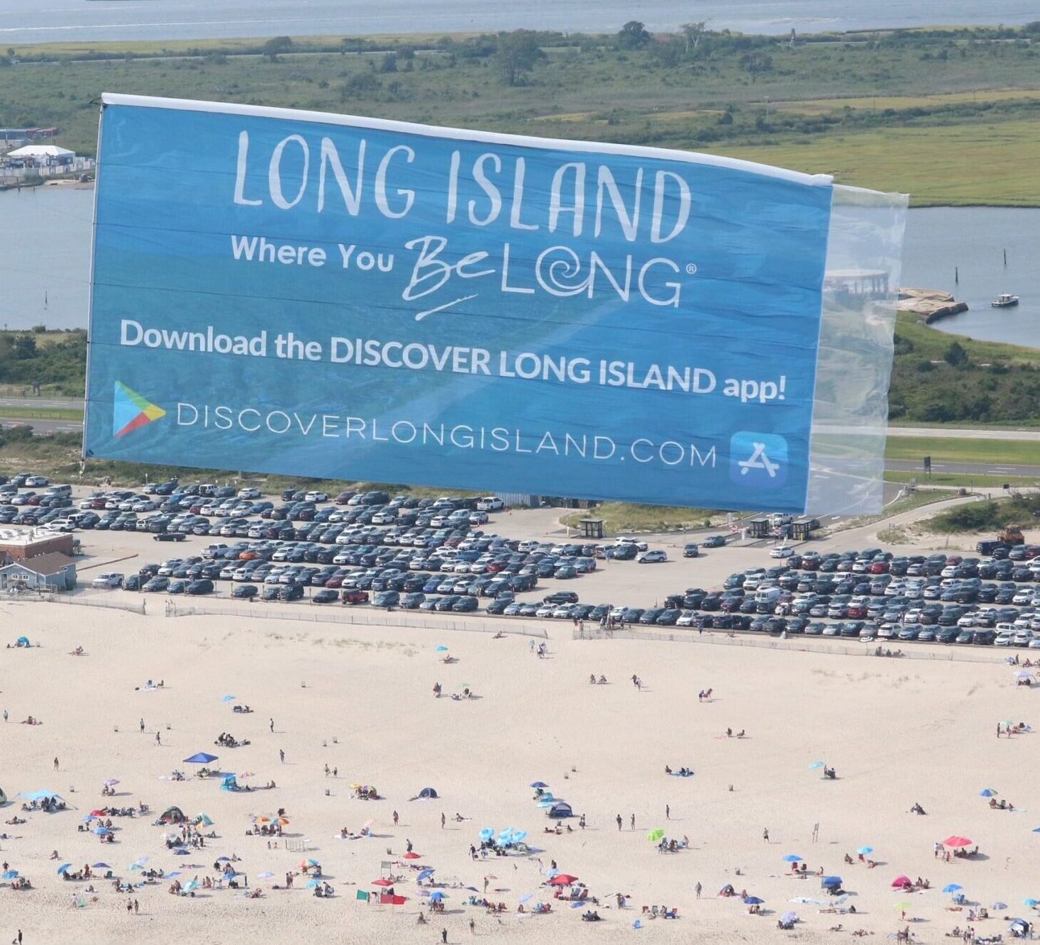Discover Long Island Aerial Billboard