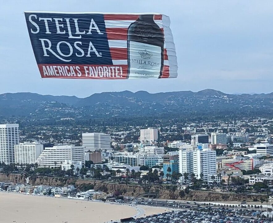 Stella Rosa America Aerial Billboard